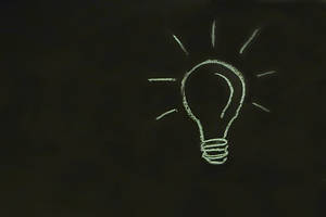 Drawing of a light bulb