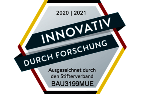 Siegel des Stifterverbands für die Deutsche Wissenschaft Siegel mit Text