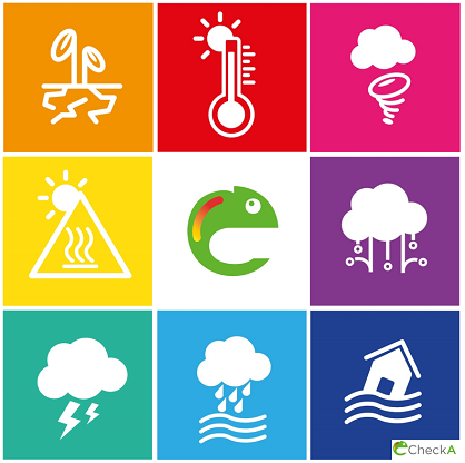 Impression Graphiken CheckA - Wettersymbole und Logo