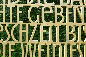 Buchstabenzaun