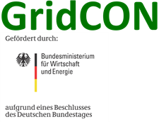 Logo des Projekts GridCON – Development, construction and testing of a guided agricultural machine with smart grid infrastructure