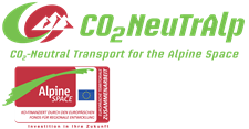 Logo des Projekts CO2NeuTrAlp - sustainable mobility for the Alpine Space