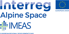 Logo des Projekts IMEAS – Integration von Energieplanung im Alpenraum