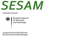 Logo des Projekts SESAM – vollelektrische landwirtschaftliche Arbeitsmaschinen in ländlichen Smart Grids